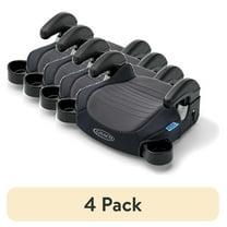 (4 pack) Graco TurboBooster 2.0 Backless Booster Seat, Kent, Grey