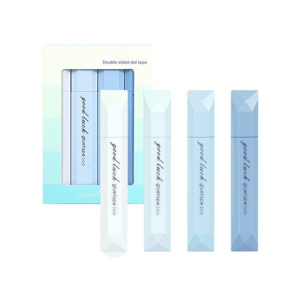 4-pack Gradient Color Correction Tape Double-sided Adhesive Tape With Strong Adhesive Strength