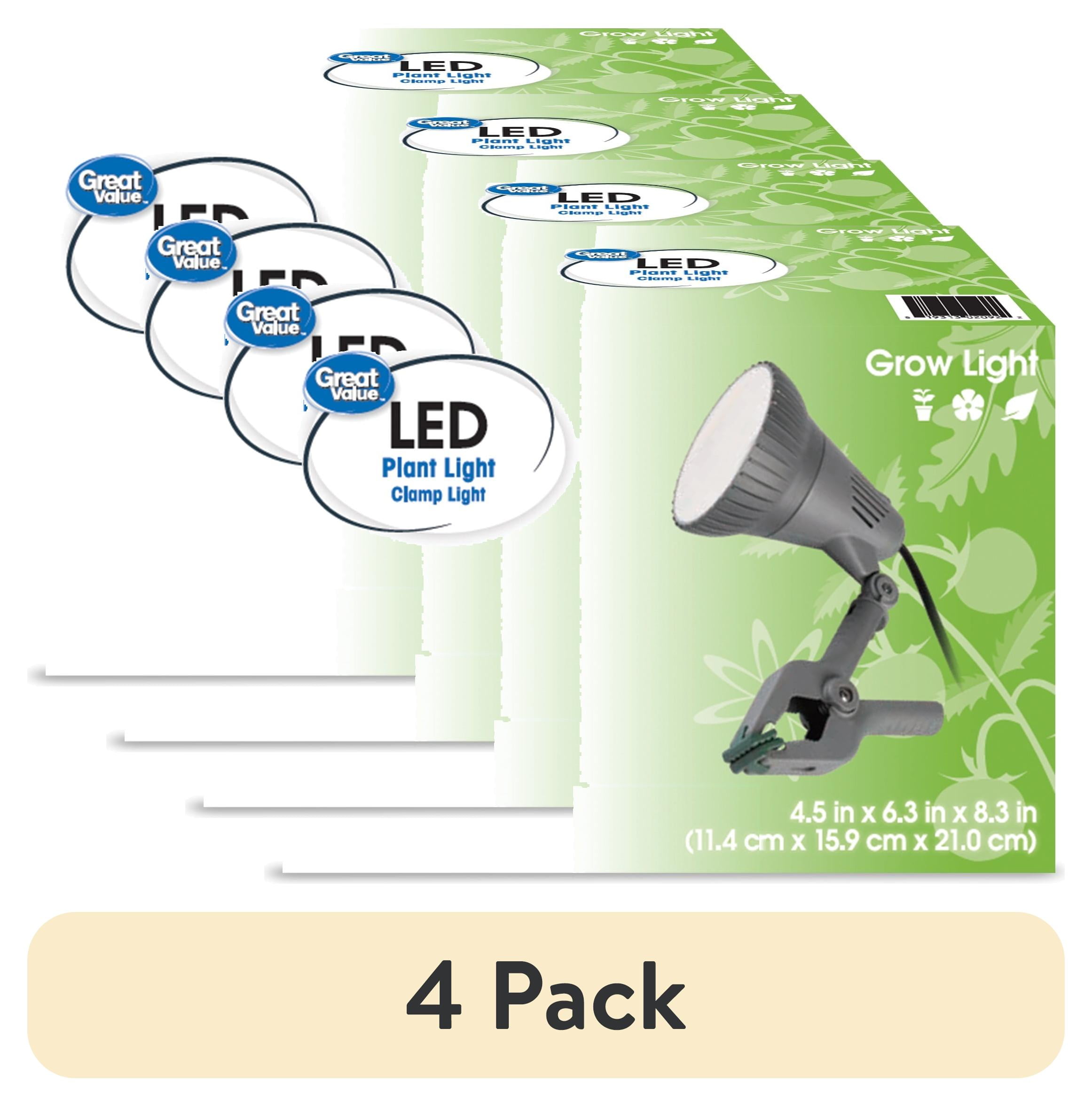 Great Value 4.5 Inch Full Spectrum LED Clamp Grow Light 13W