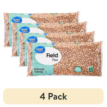 (4 pack) Great Value Black Eyed Peas, 1 lb