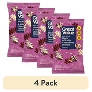 (4 pack) Great Value Black and White Drizzle Popcorn, 6 oz