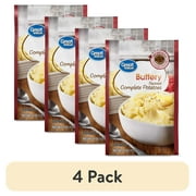 (4 pack) Great Value Buttery Complete Potatoes, 4 oz, Pouch