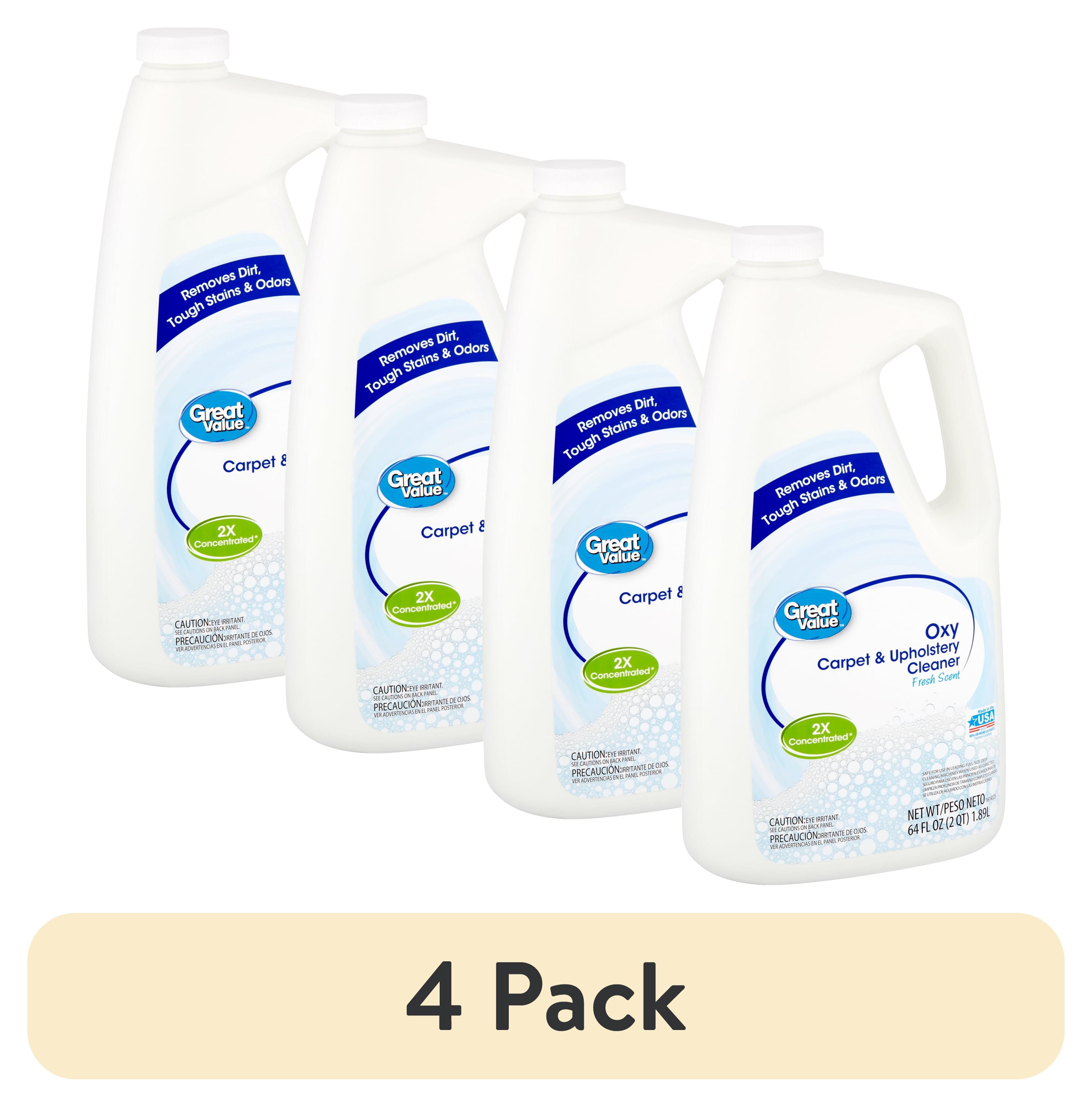 (4 pack) Great Value Carpet & Rug Cleaners, Fresh Scent, 64 Fluid Ounce 2137
