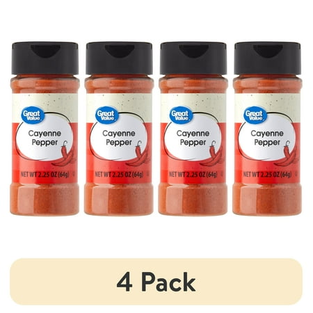 (4 pack) Great Value Cayenne Pepper, 2.25 oz