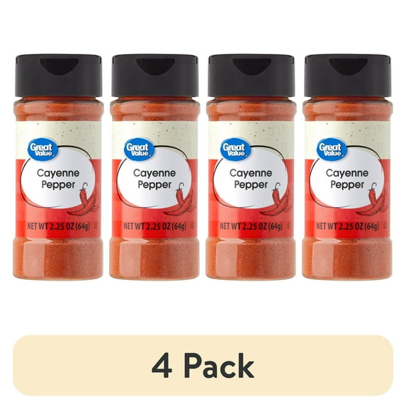 (4 pack) Great Value Cayenne Pepper, 2.25 oz