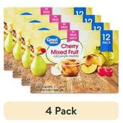 (4 pack) Great Value Cherry Mixed Fruit, 4 oz, 12 Count
