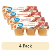 (4 pack) Great Value Cinnamon Applesauce, 4 oz, 6 Count
