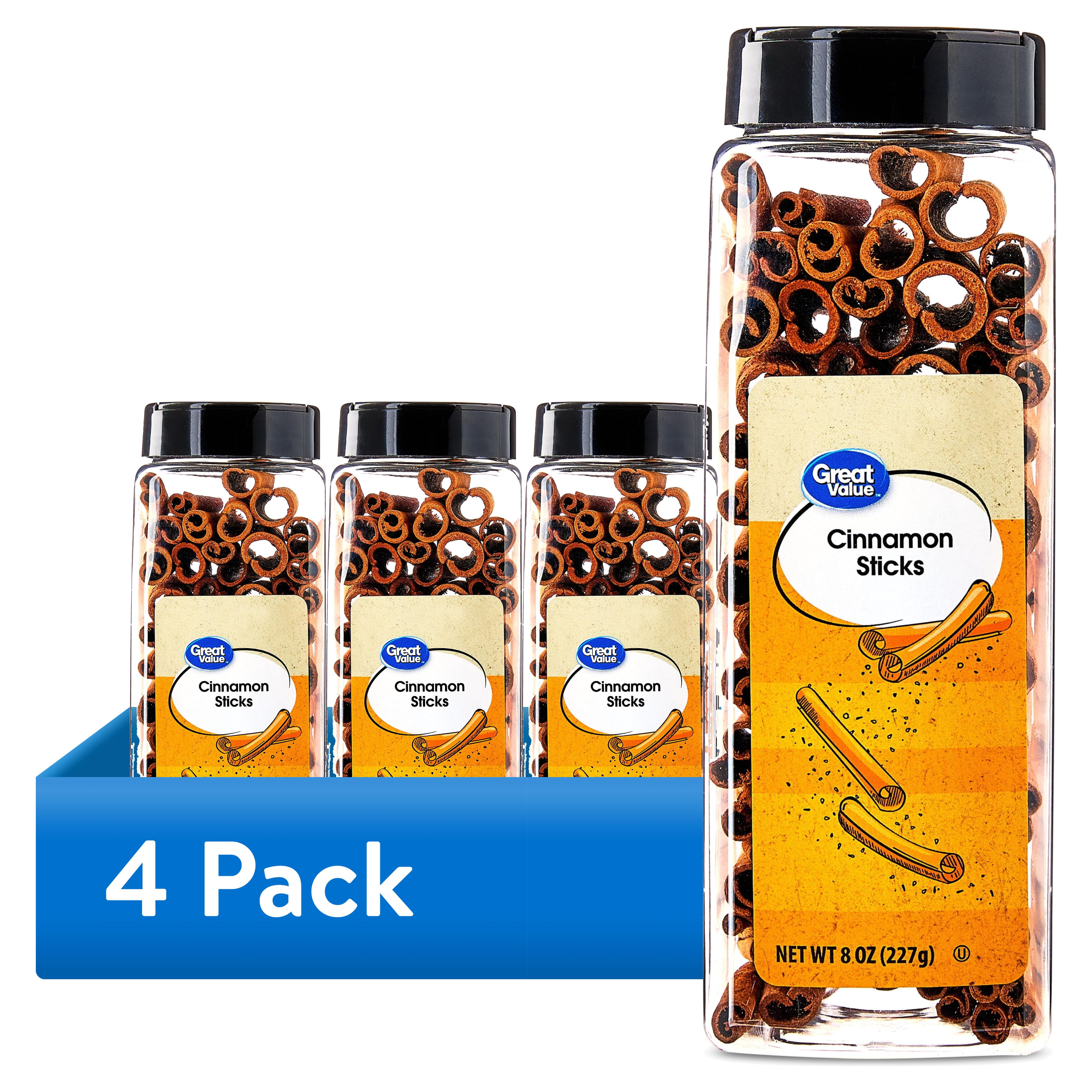 (4 pack) Great Value Cinnamon Sticks, 8 oz