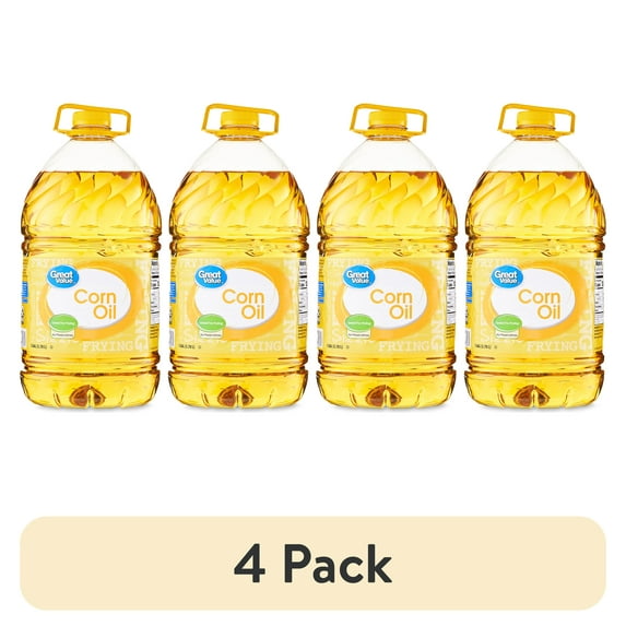 (4 pack) Great Value Corn Oil, 1 gal