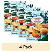 (4 pack) Great Value Cranberry Orange Muffin and Quick Bread Mix, 15 oz