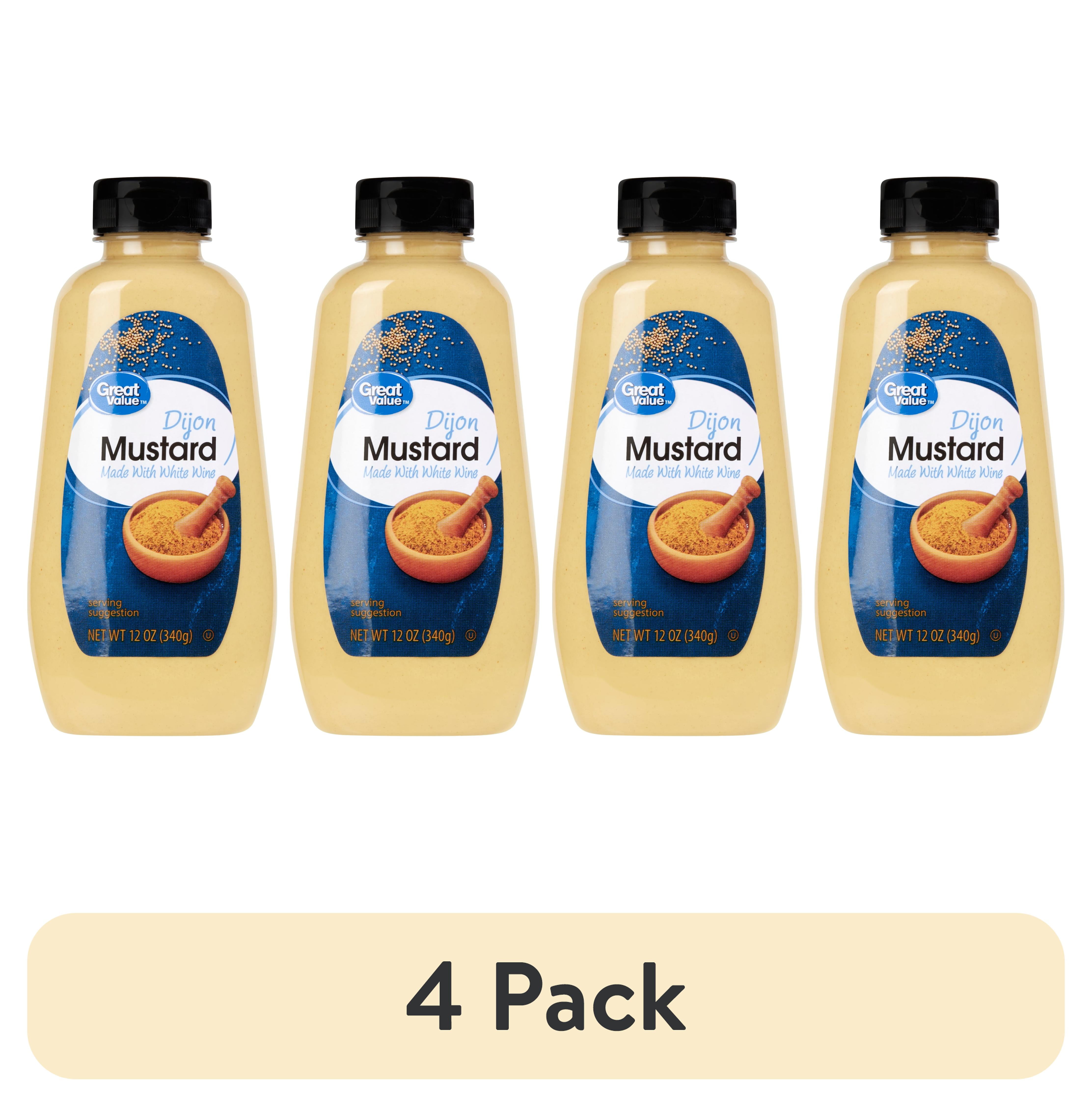 (4 pack) Great Value Dijon Mustard, 12 oz