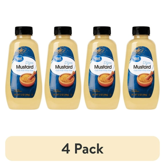 (4 pack) Great Value Dijon Mustard, 12 oz