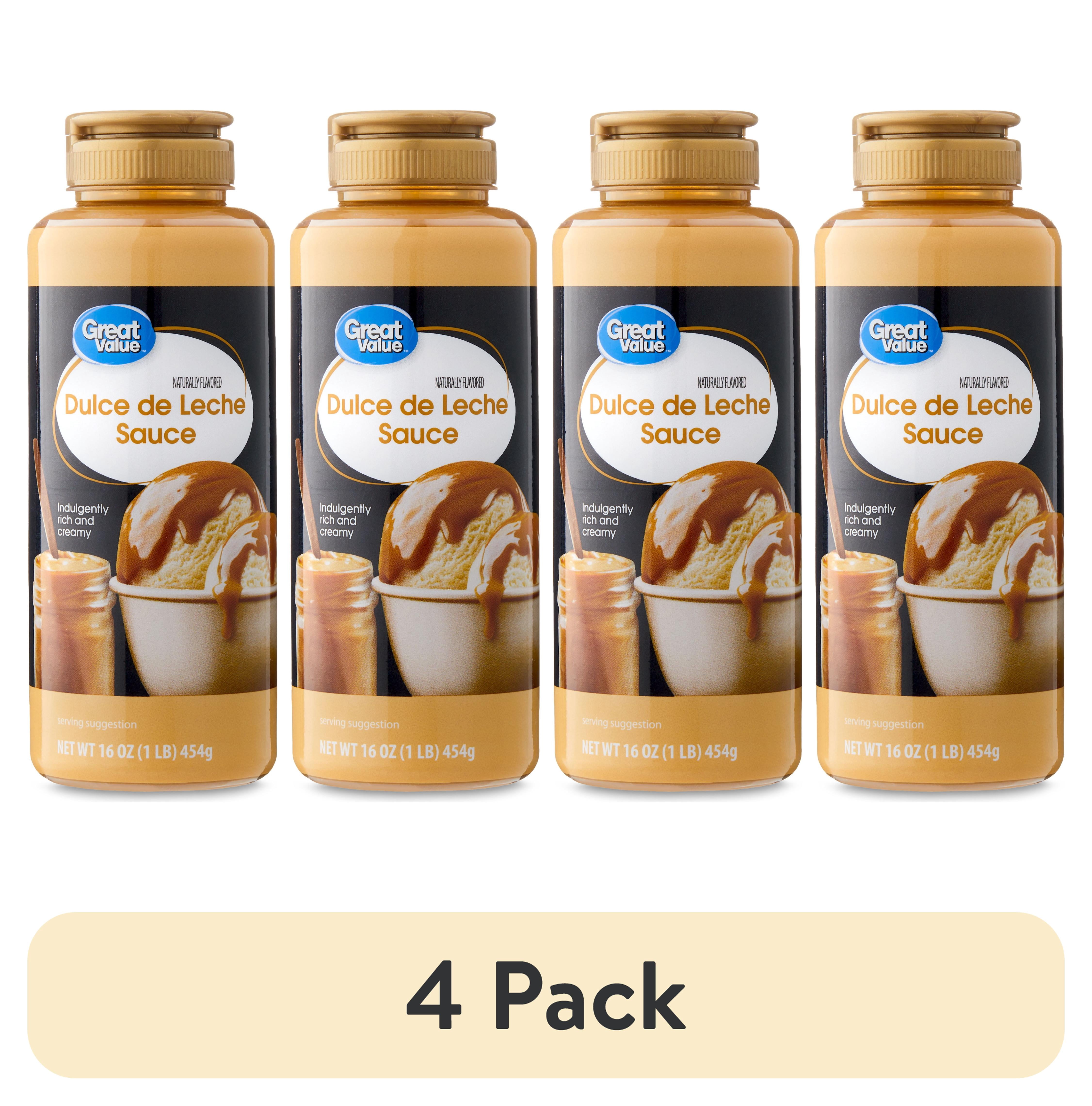 (4 pack) Great Value Dulce de Leche Sauce, 16 oz