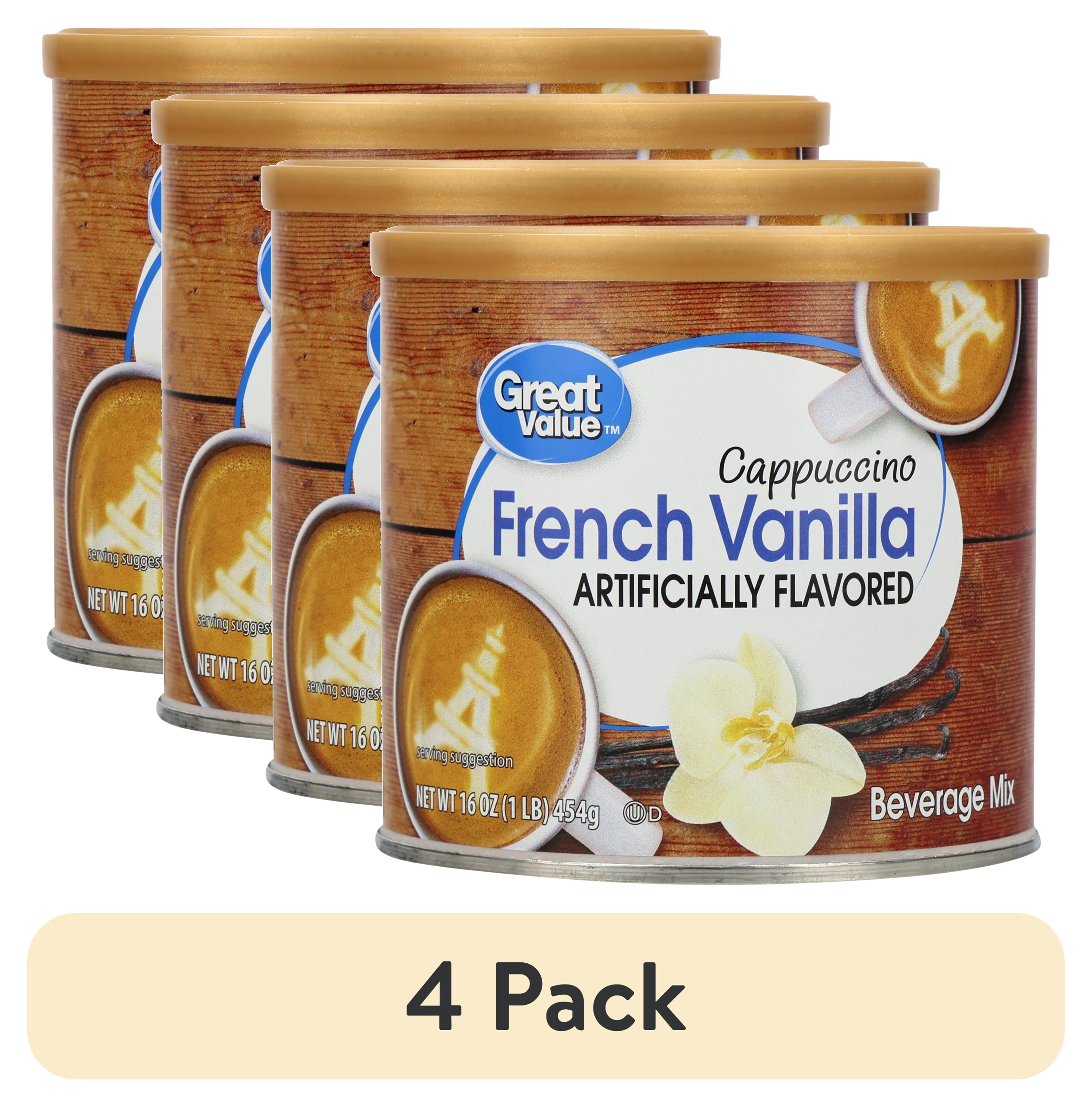 4 pack) Great Value French Vanilla Cappuccino Coffee House