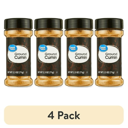 (4 pack) Great Value Ground Cumin, 2.5 oz