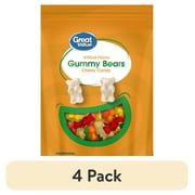 (4 pack) Great Value Gummy Bears Candy, 52 oz