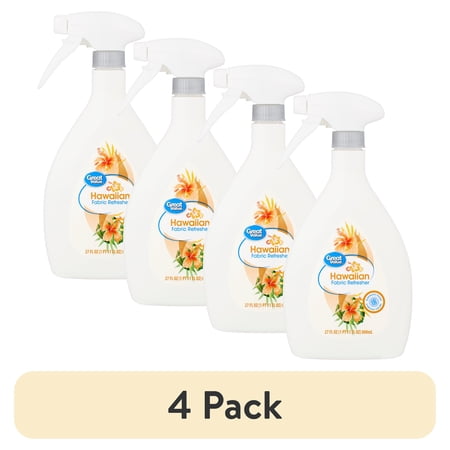 (4 pack) Great Value Hawaiian Fabric Air Refresher, 27 fl oz