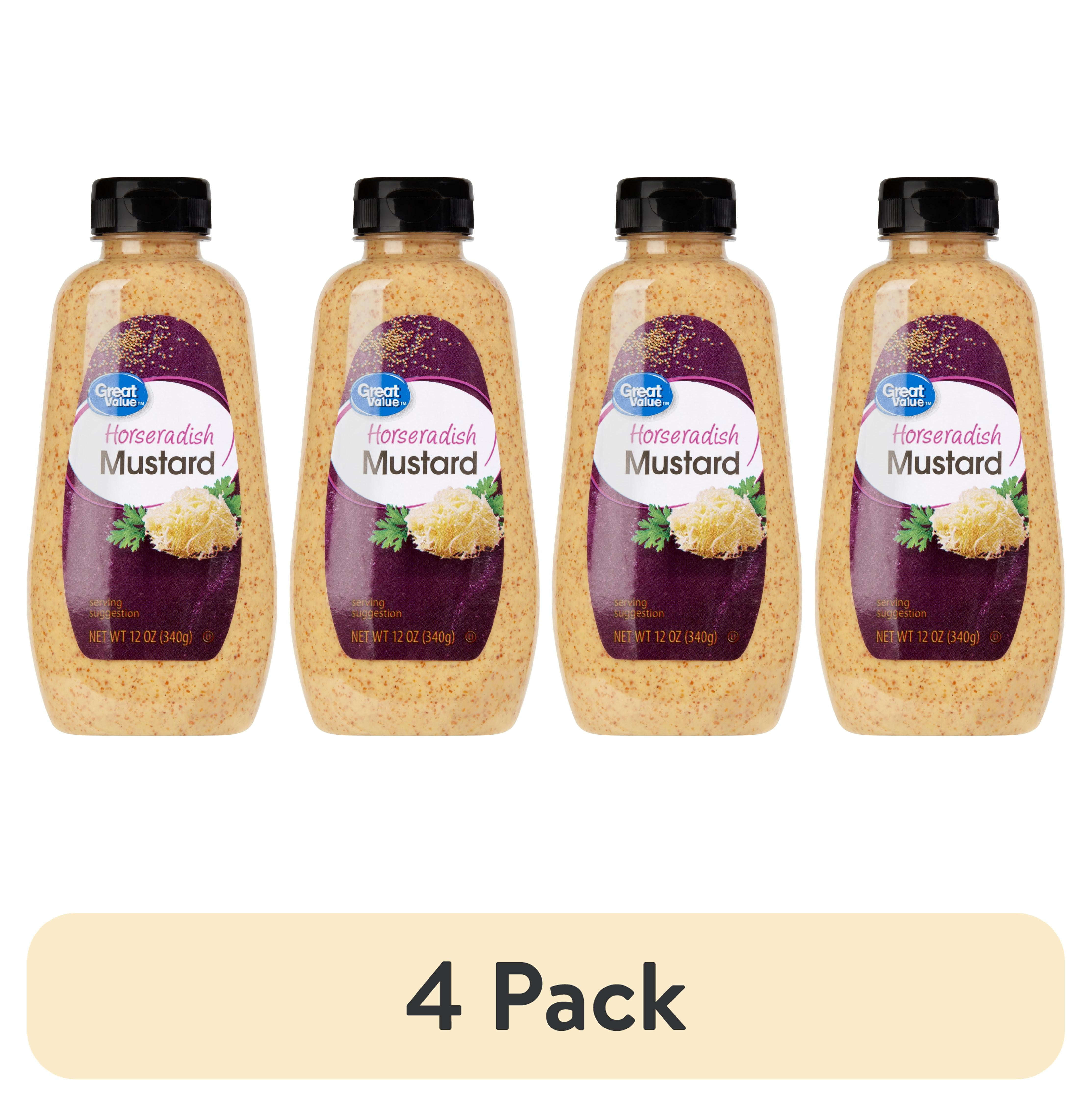 (4 pack) Great Value Horseradish Mustard, 12 oz, 1 Count - Walmart.com