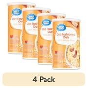 (4 pack) Great Value Instant Old Fashioned Oats, 18 oz Tube