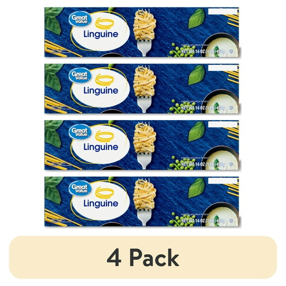 (4 pack) Great Value Linguine, 16 oz