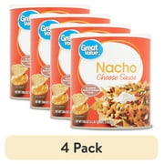 (4 pack) Great Value Nacho Cheese Sauce, 106 oz Can (Shelf-Stable)