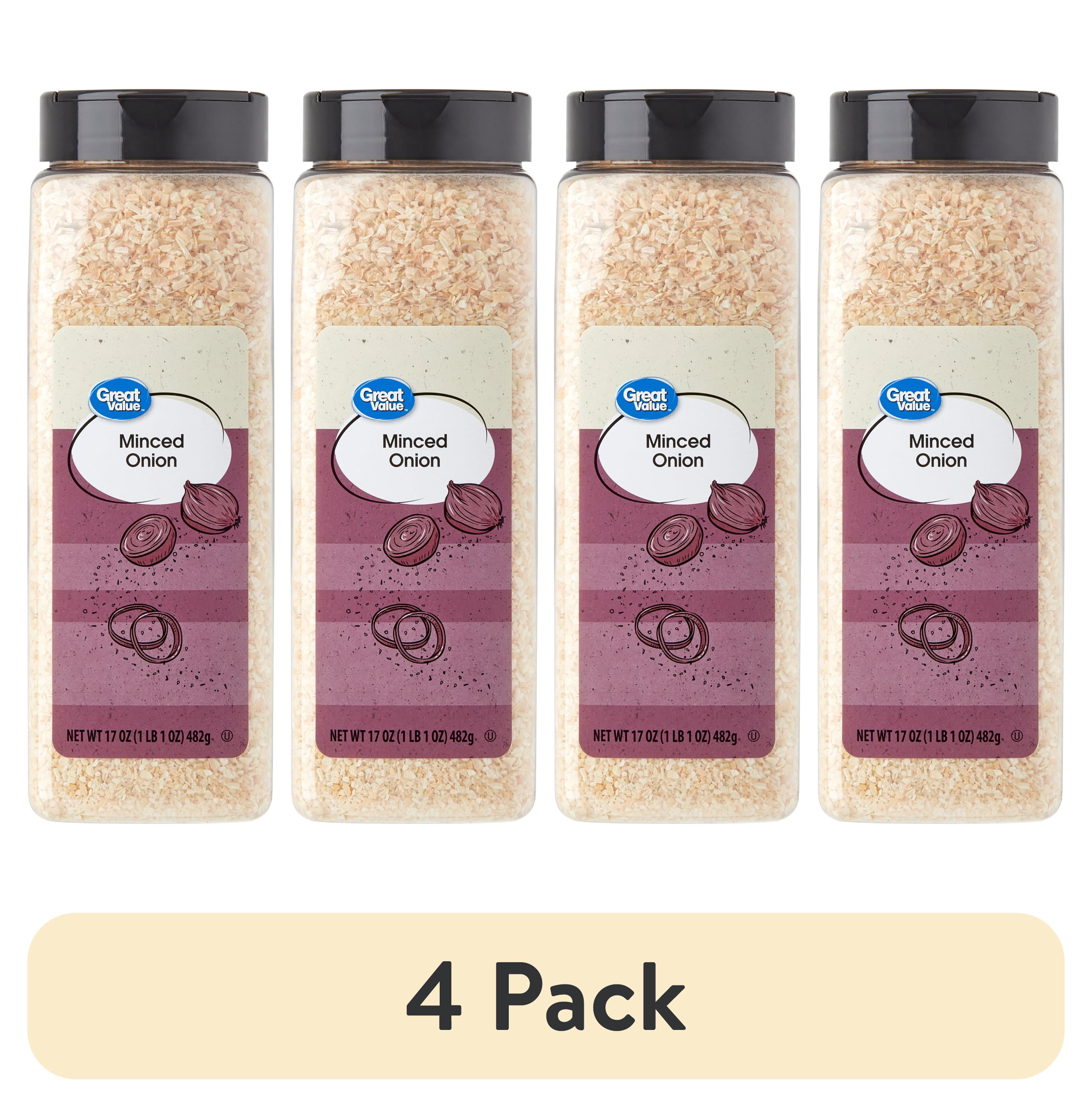 (4 pack) Great Value Minced Onion, 17 oz