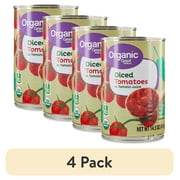 (4 pack) Great Value Organic Diced Tomatoes in Tomato Juice, 14.5 oz