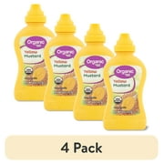 (4 pack) Great Value Organic Yellow Mustard, 8 oz