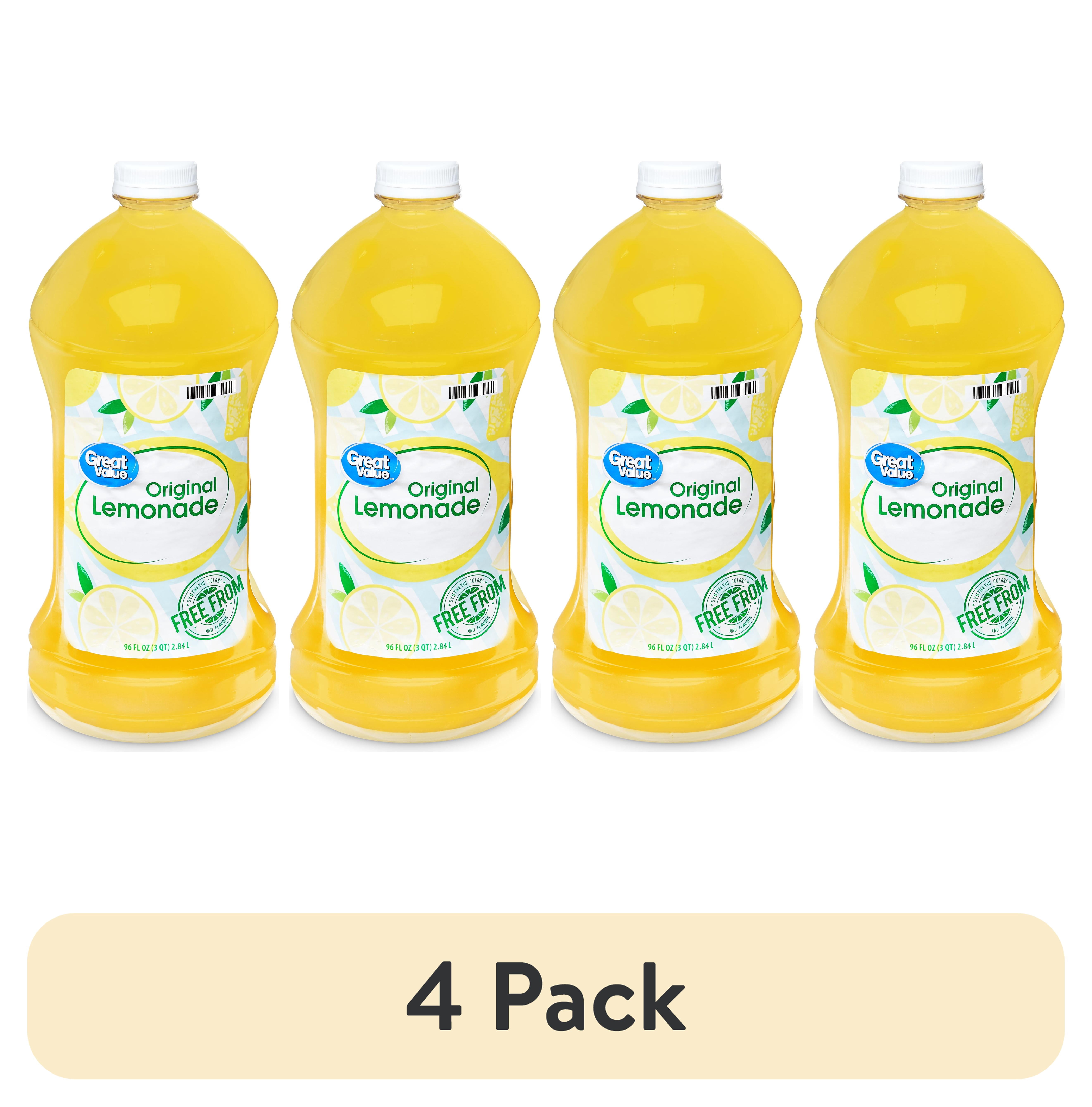 (4 pack) Great Value Original Lemonade, 96 fl oz