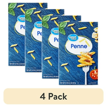 (4 pack) Great Value Penne, 32 oz (Shelf Stable)