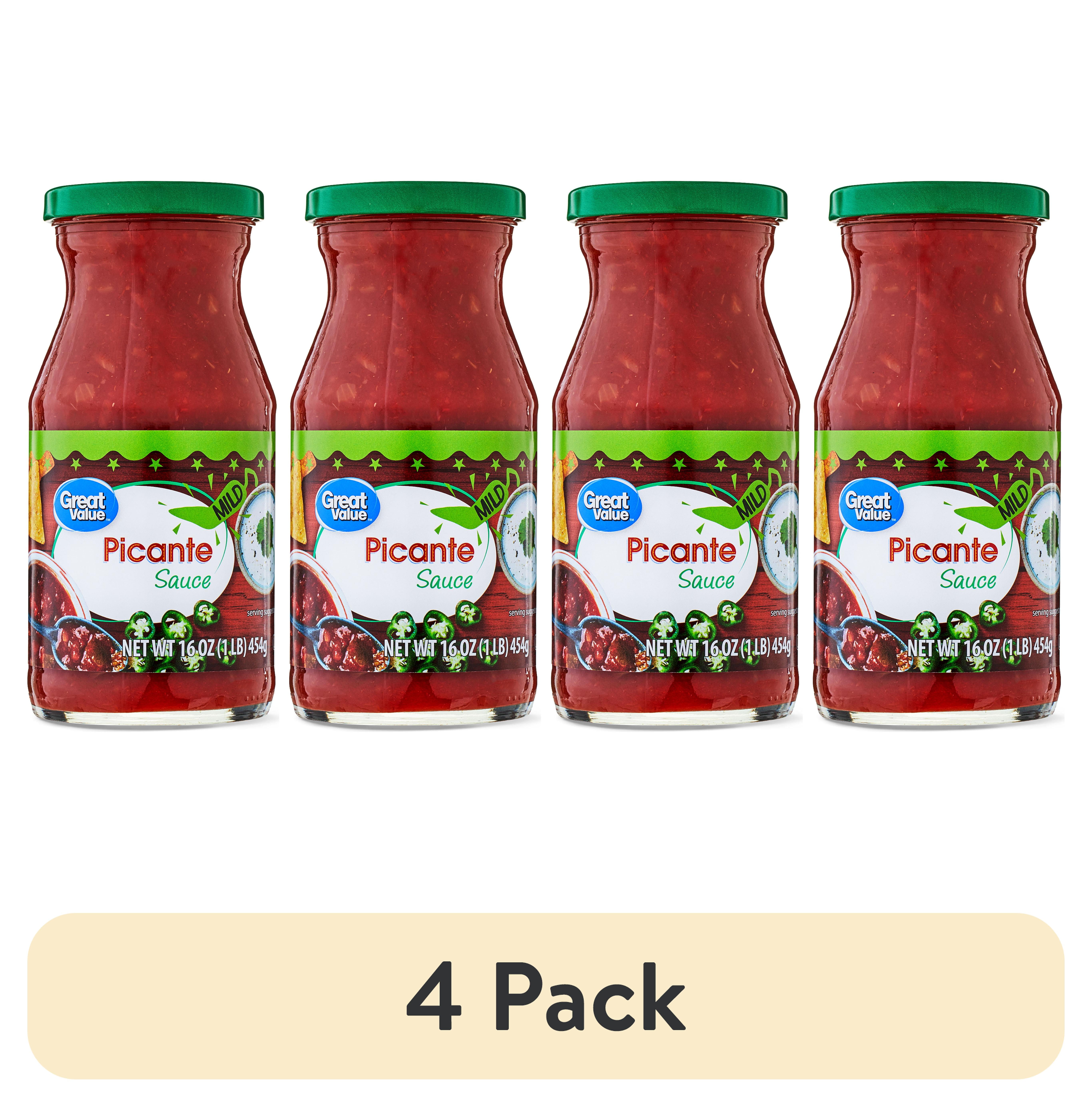 (4 pack) Great Value Salsa Picante Mild, 16 oz