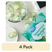 (4 pack) Great Value Spearmint Starlight Mints Hard Candy, 10 oz