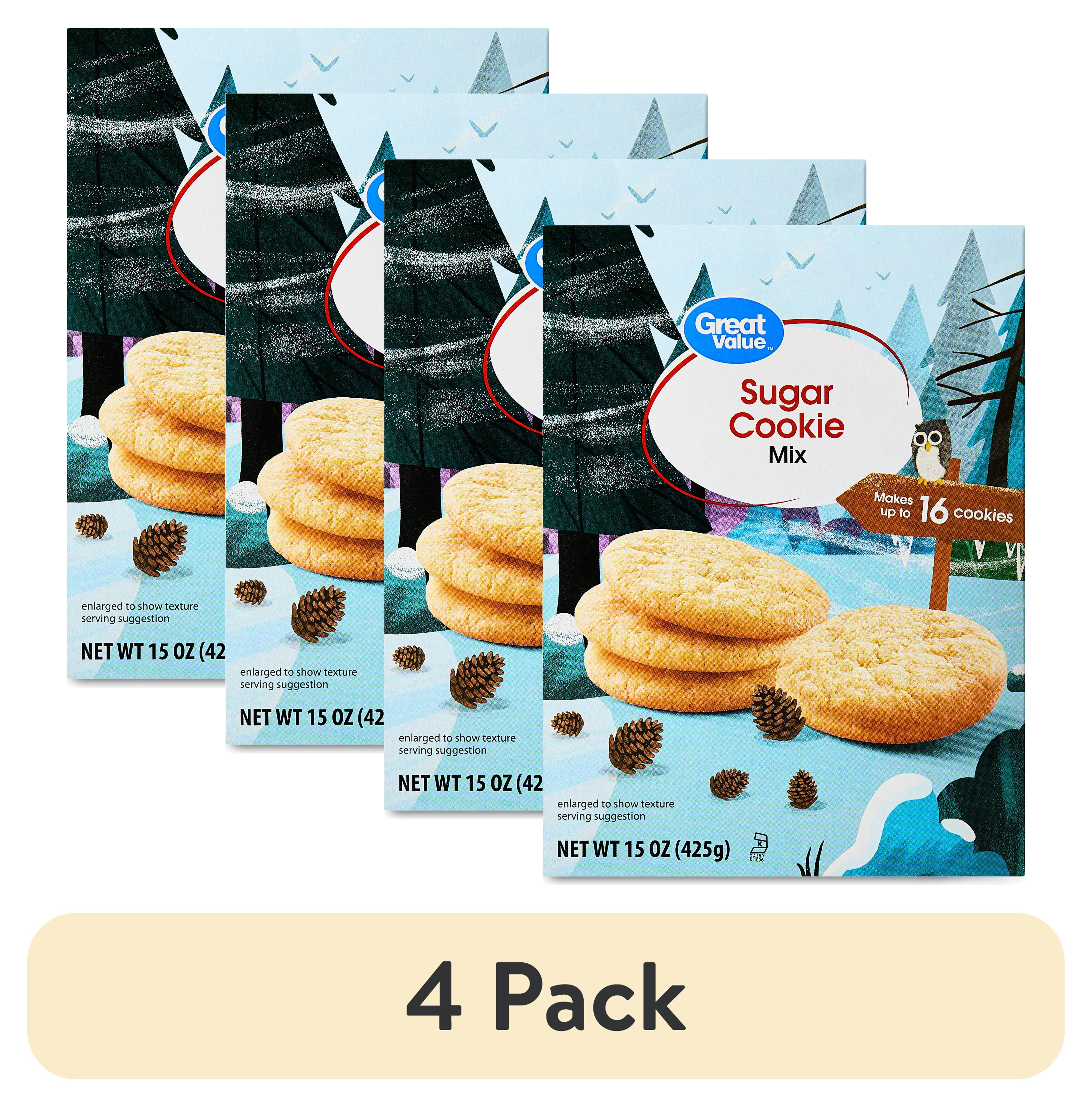 (4 pack) Great Value Sugar Cookie Mix, 15 oz