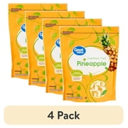 (4 pack) Great Value Sweetened Dried Pineapple, 6 oz