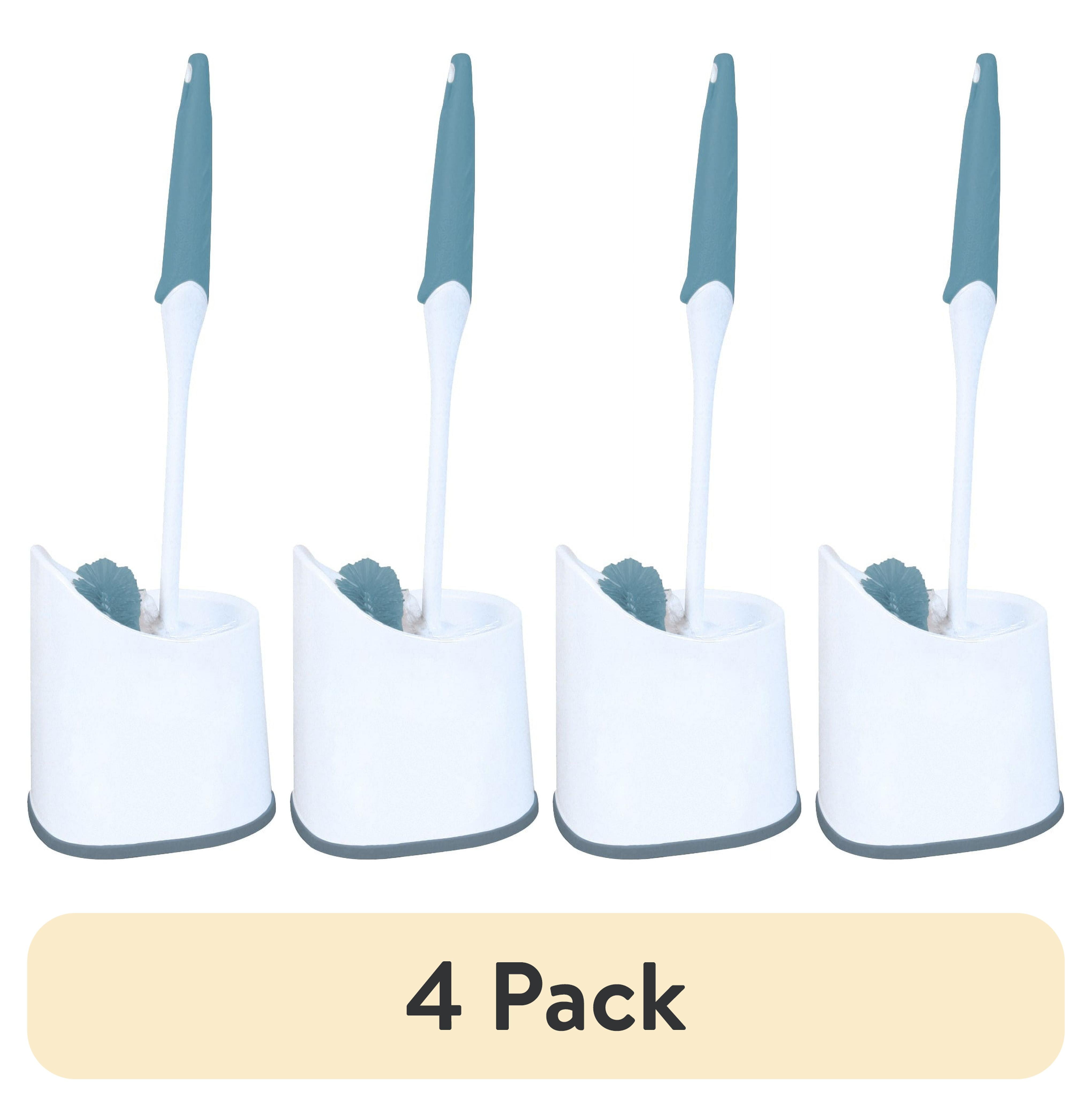 (4 pack) Great Value Toilet Bowl Brush with Caddy