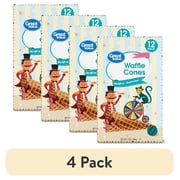 (4 pack) Great Value Waffles Cones, 7 oz, 12 Count