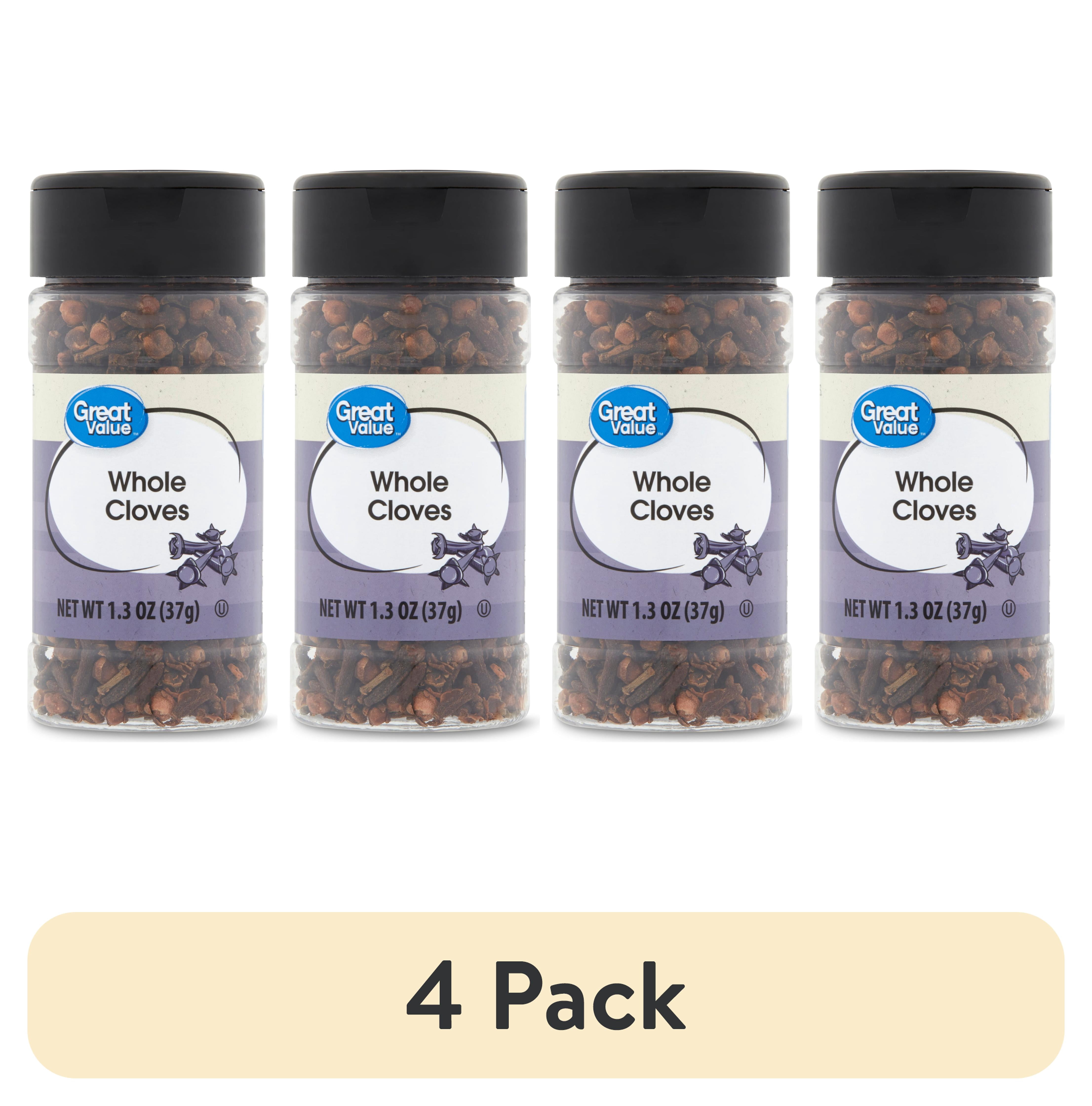(4 pack) Great Value Whole Cloves, 1.3 oz