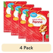 (4 pack) Great Value Whole Wheat Penne, 16 oz