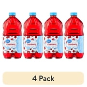 (4 pack) Great Value Zero-Sugar Cranberry Cocktail, 64 fl oz