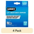 thumbnail image 1 of (4 pack) HART Heavy Duty 1/4 inches Staples (1,250 Count), New Condition, 1 of 6