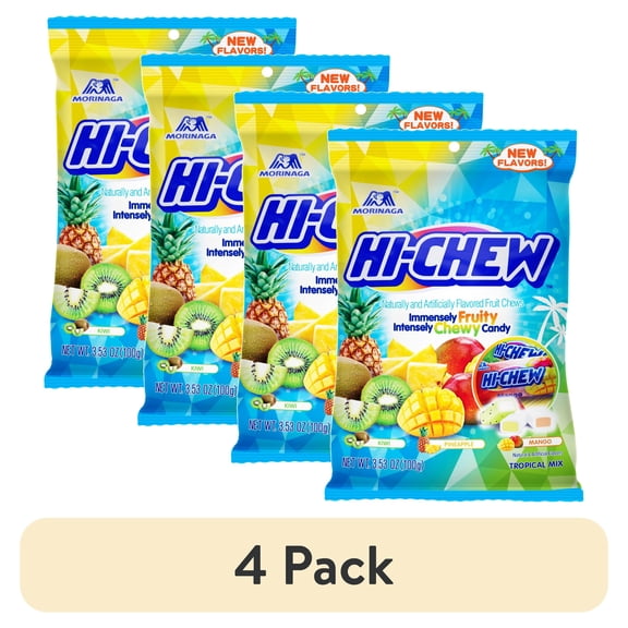 (4 pack) HI-CHEWMango/Banana/Melon FruitChews,3.53 oz