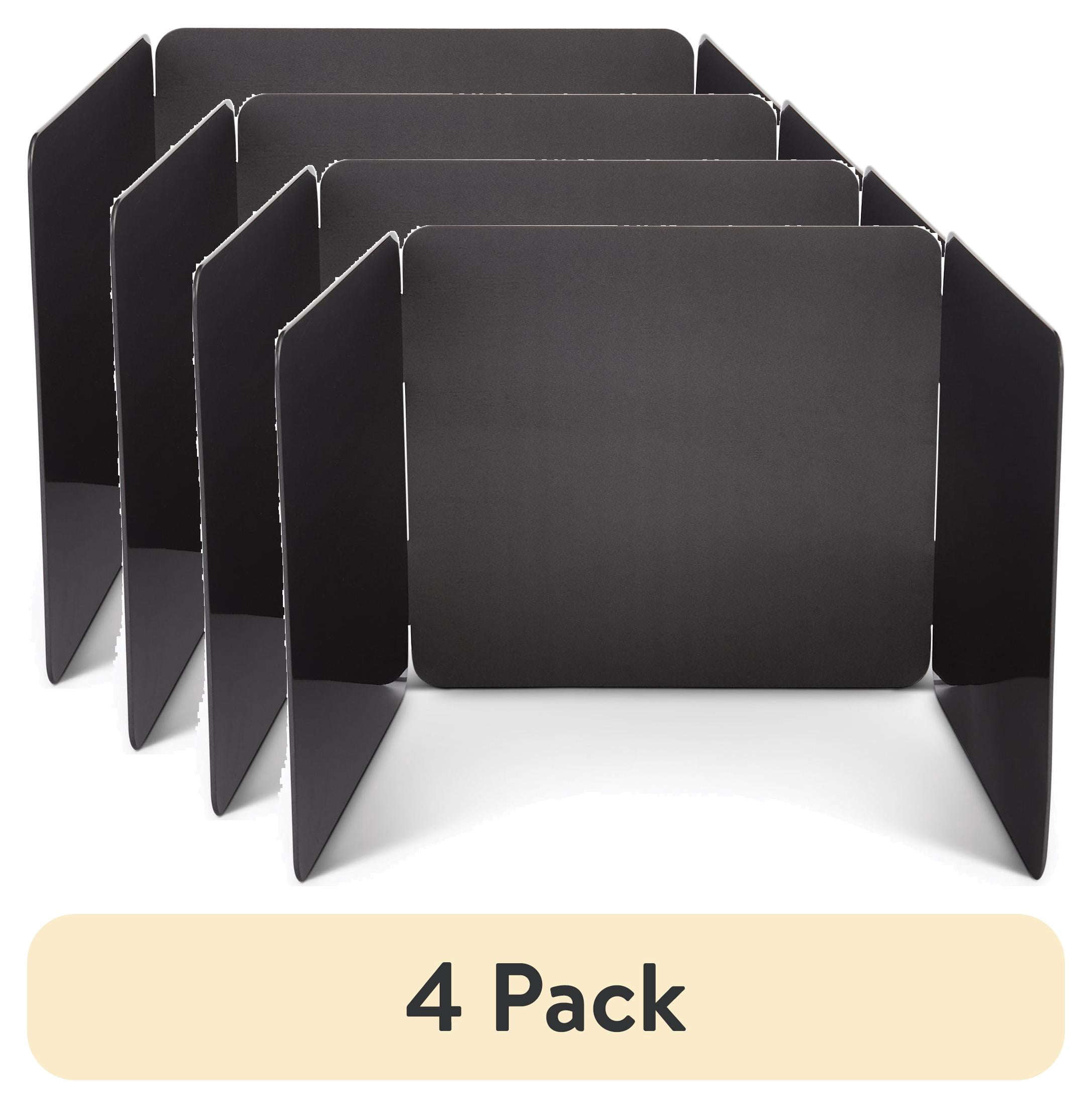 Hic Storage (4 pack) HIC Kitchen 3-Sided Splatter Guard, Non-Stick Carbon Steel ...