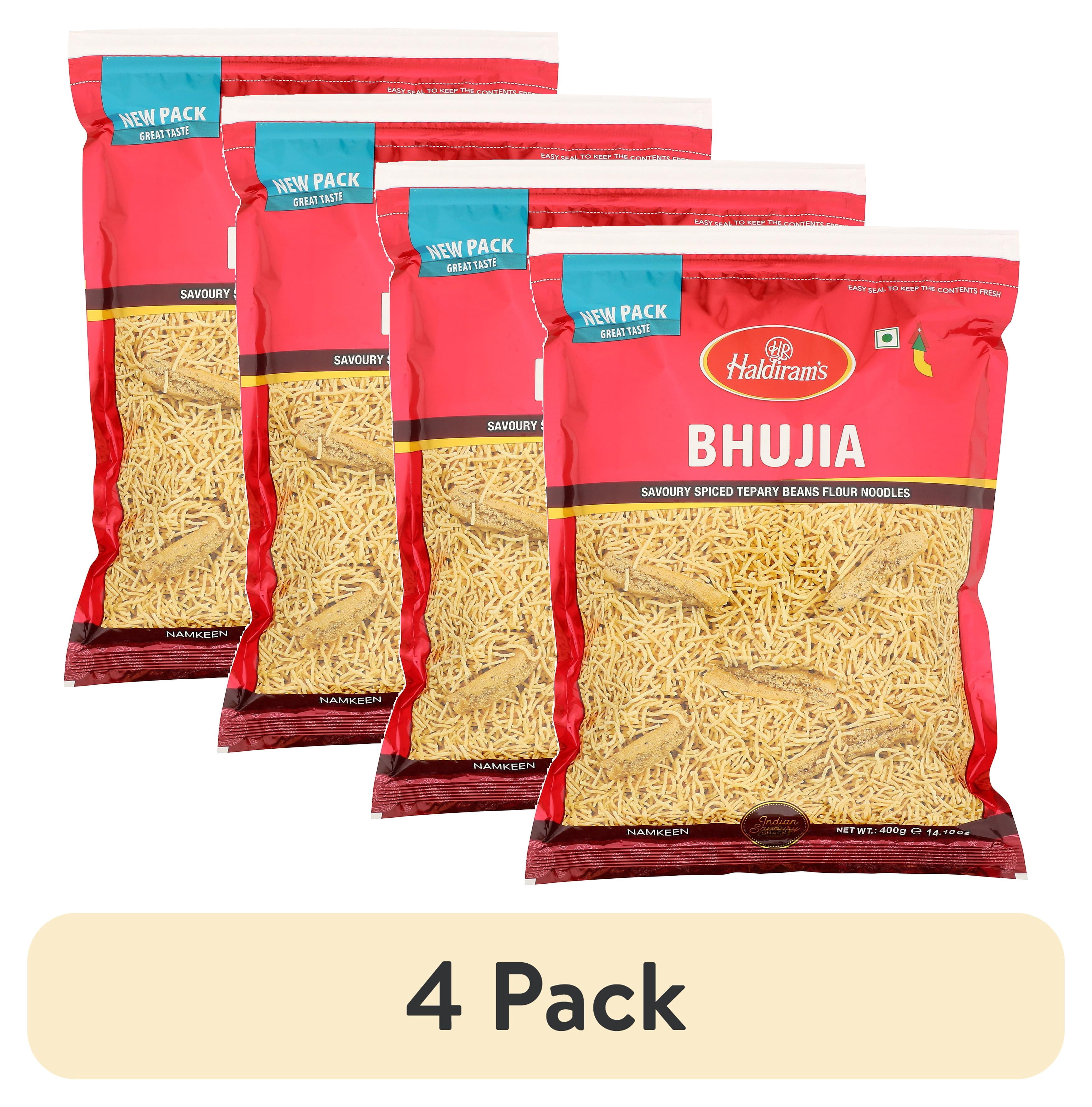 (4 pack) Haldiram's Spicy Bhujia Snack Crackers, 14.10 oz