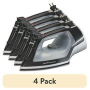 (4 pack) Hamilton Beach Full-Size Nonstick Iron, Black, Model 14289