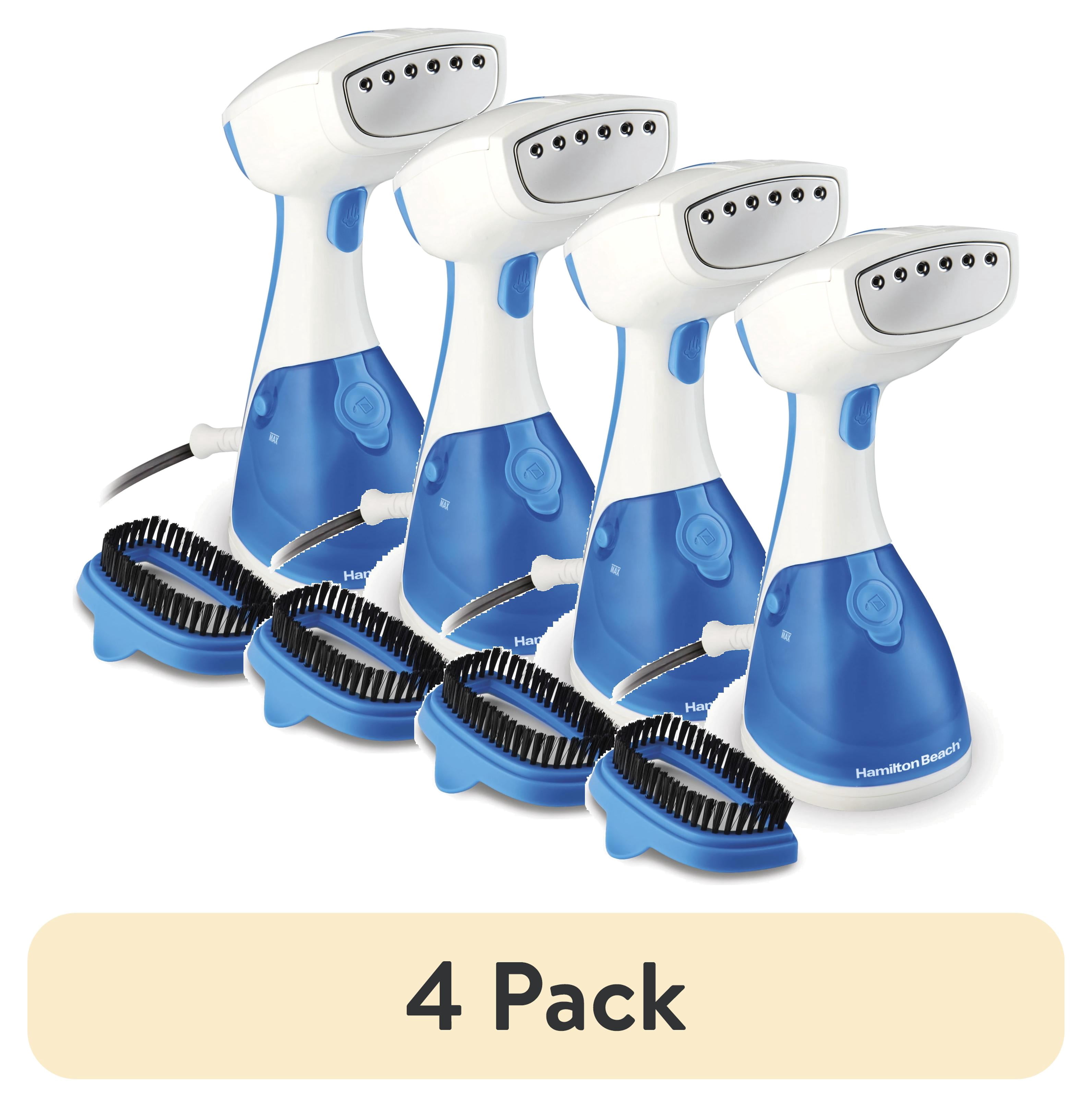 (4 pack) Hamilton Beach Handheld Clothes Steamer, 1000 W 8.5 fl oz Clothing Steamer, 30-Second Heat Up, 15 Minutes of Steam