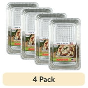 (4 pack) Handi-Foil Aluminum Giant Pasta Pan 1 Count Per Package