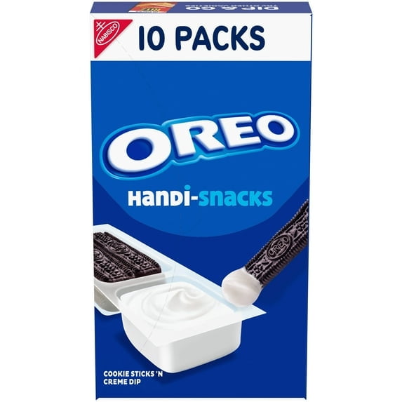 4 pack Handi-Snacks OREO Cookie Sticks 'N Creme Dip Snack Packs, 10 Snack Packs