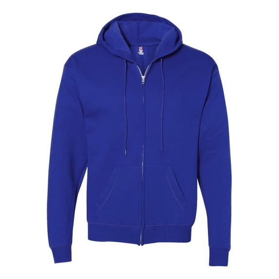 (4 pack) Hanes - EcoSmart Full-Zip Hooded Sweatshirt. P180 DeepRoyal L