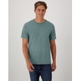 thumbnail image 1 of (4 pack) Hanes Unisex Garment Dyed Cotton T-Shirt Cypress Green M, 1 of 7