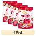 thumbnail interactive-video image 1 of (4 pack) Happy Baby Organics Yogis, Strawberry & Yogurt Organic Freeze-Dried Baby Snack, 1 oz Bag, 1 of 14